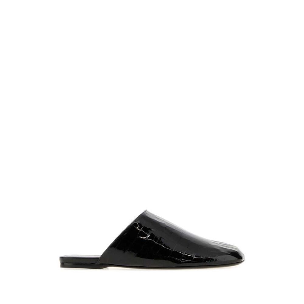 Stuart Weitzman Women Black Leather Slippers